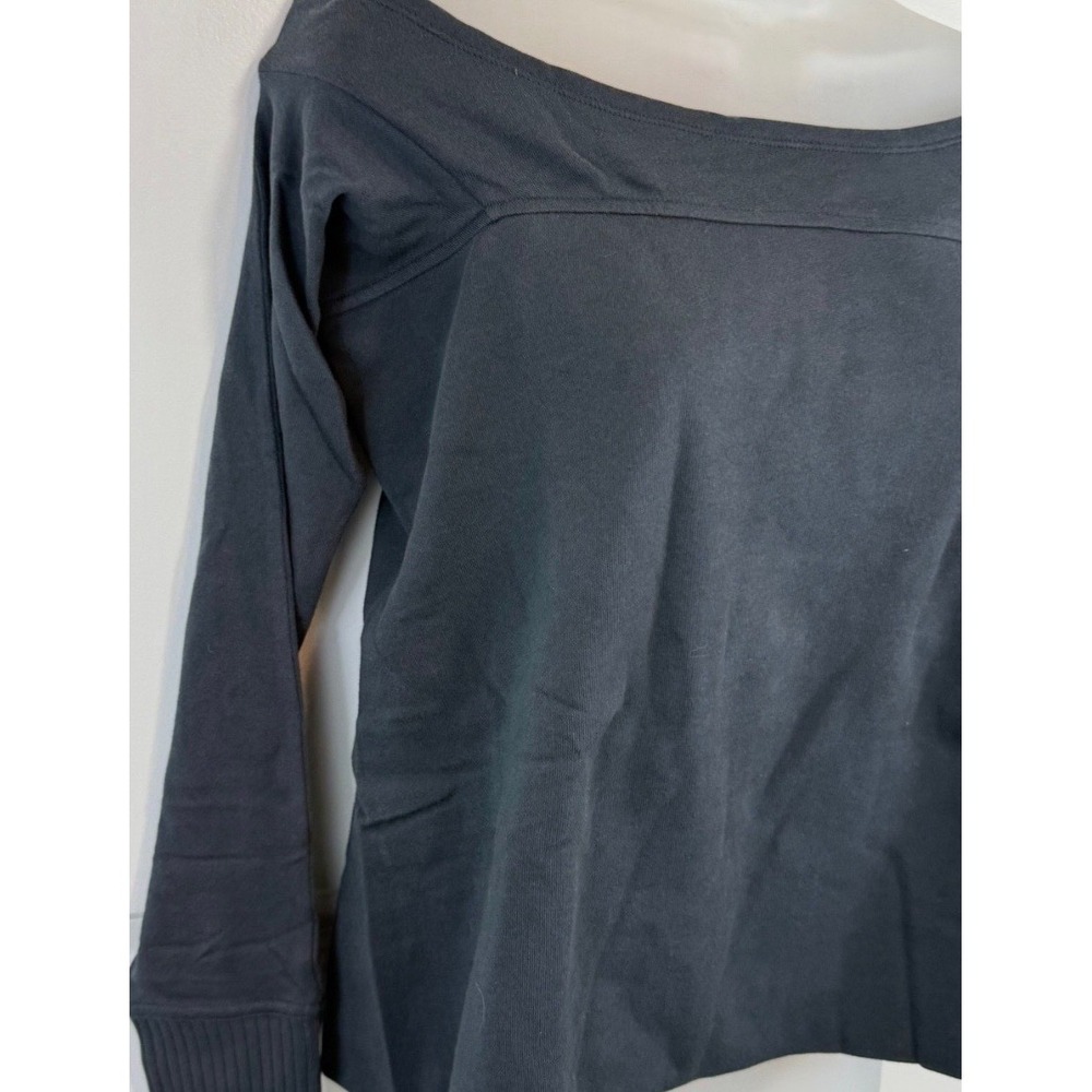 Grey State Warm Up Long Sleeve Doughnut Shirt Size XS/Small Black NWT Athletic